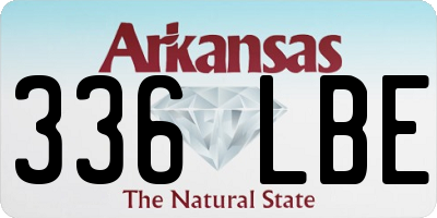 AR license plate 336LBE