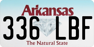 AR license plate 336LBF