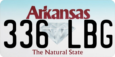AR license plate 336LBG