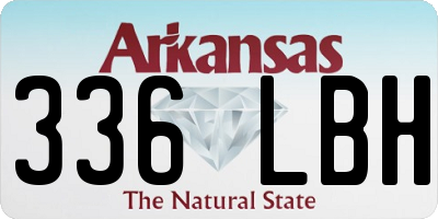 AR license plate 336LBH