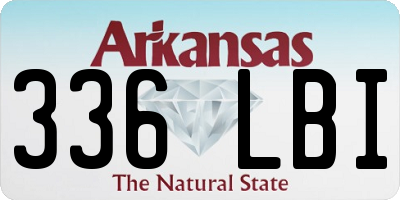 AR license plate 336LBI