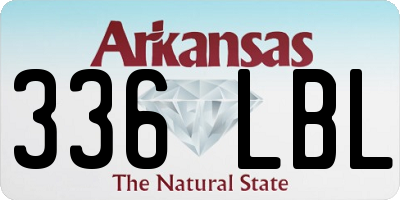 AR license plate 336LBL