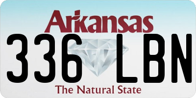 AR license plate 336LBN