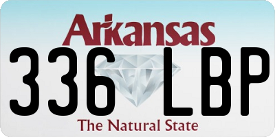 AR license plate 336LBP