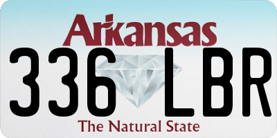 AR license plate 336LBR