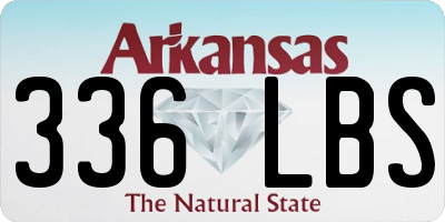 AR license plate 336LBS