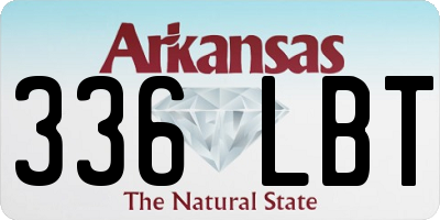 AR license plate 336LBT
