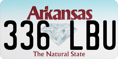 AR license plate 336LBU