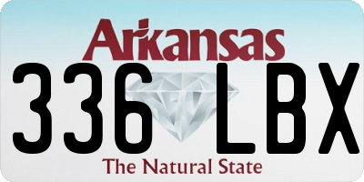 AR license plate 336LBX