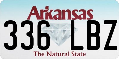 AR license plate 336LBZ