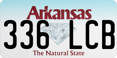 AR license plate 336LCB