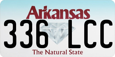 AR license plate 336LCC