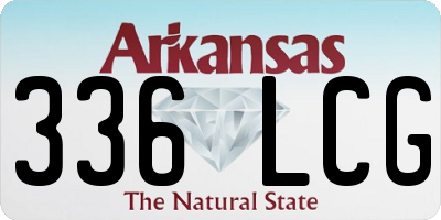 AR license plate 336LCG