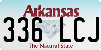 AR license plate 336LCJ