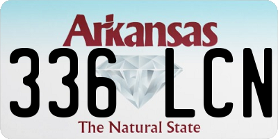 AR license plate 336LCN