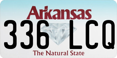 AR license plate 336LCQ