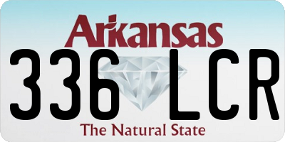 AR license plate 336LCR