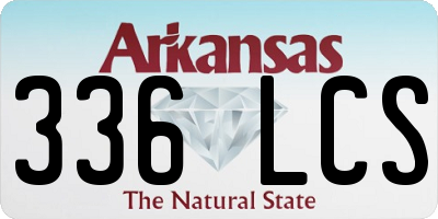 AR license plate 336LCS