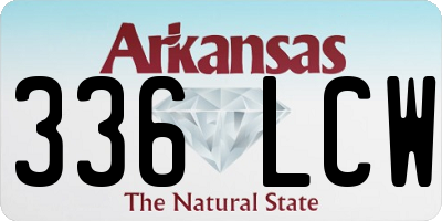 AR license plate 336LCW