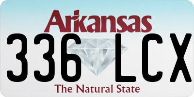 AR license plate 336LCX