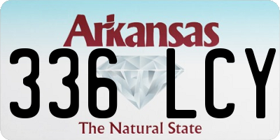 AR license plate 336LCY