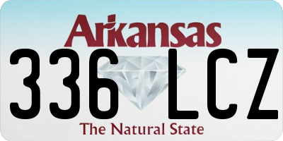 AR license plate 336LCZ