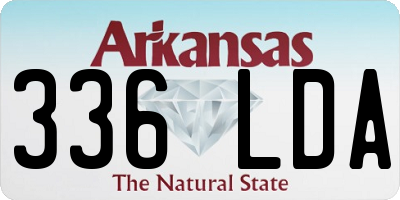 AR license plate 336LDA