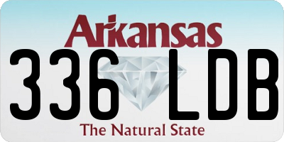 AR license plate 336LDB