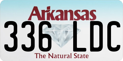 AR license plate 336LDC