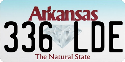 AR license plate 336LDE