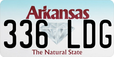 AR license plate 336LDG