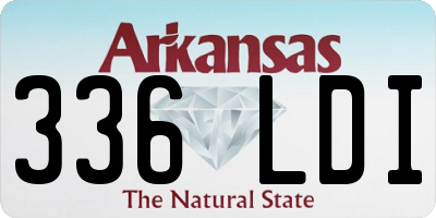 AR license plate 336LDI
