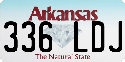 AR license plate 336LDJ