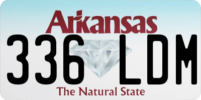 AR license plate 336LDM