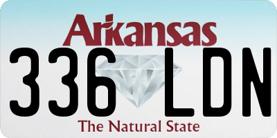 AR license plate 336LDN