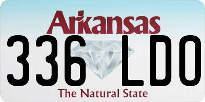 AR license plate 336LDO