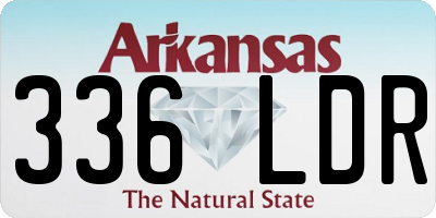 AR license plate 336LDR