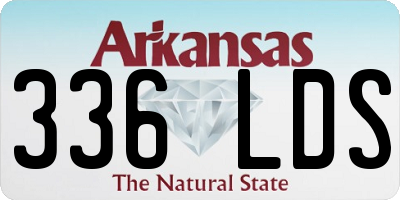 AR license plate 336LDS
