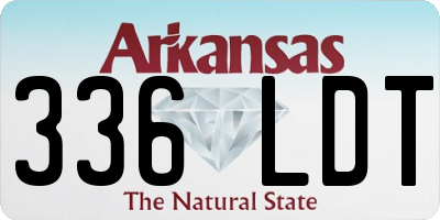 AR license plate 336LDT