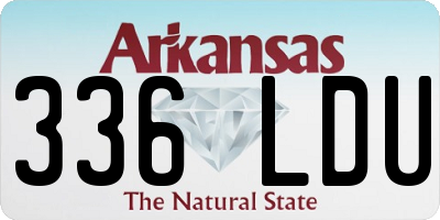 AR license plate 336LDU