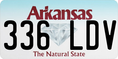AR license plate 336LDV