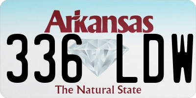 AR license plate 336LDW