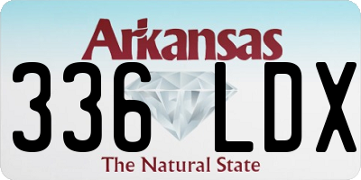 AR license plate 336LDX