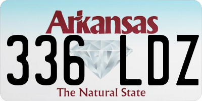 AR license plate 336LDZ