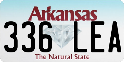 AR license plate 336LEA