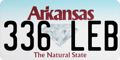 AR license plate 336LEB
