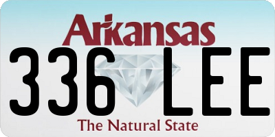 AR license plate 336LEE