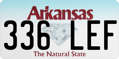 AR license plate 336LEF