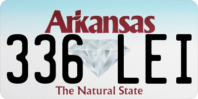 AR license plate 336LEI