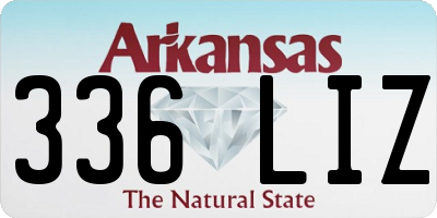 AR license plate 336LIZ